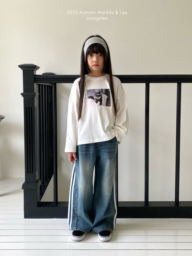 Matilda & Lee - Korean Children Fashion - #childrensboutique - Dinner Cat Tee - 3
