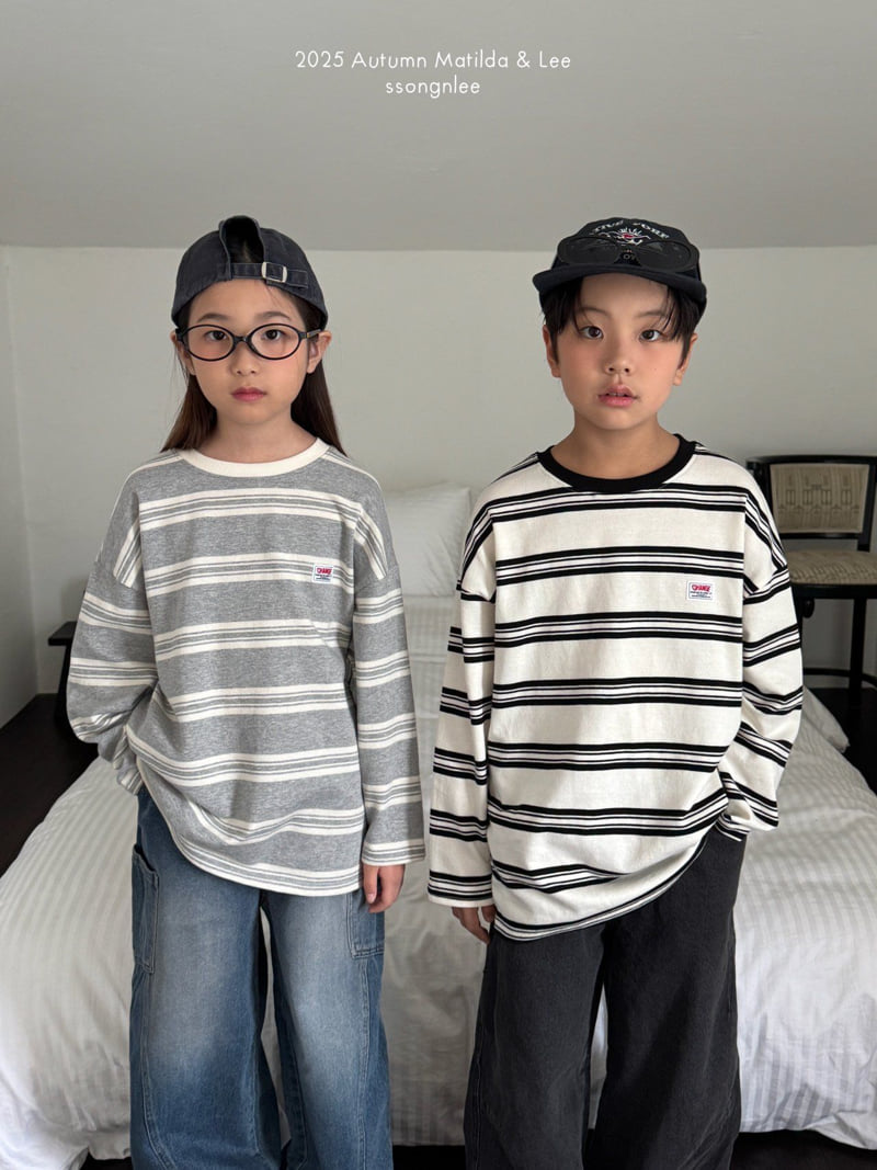Matilda & Lee - Korean Children Fashion - #childofig - Change Stripe Tee - 4