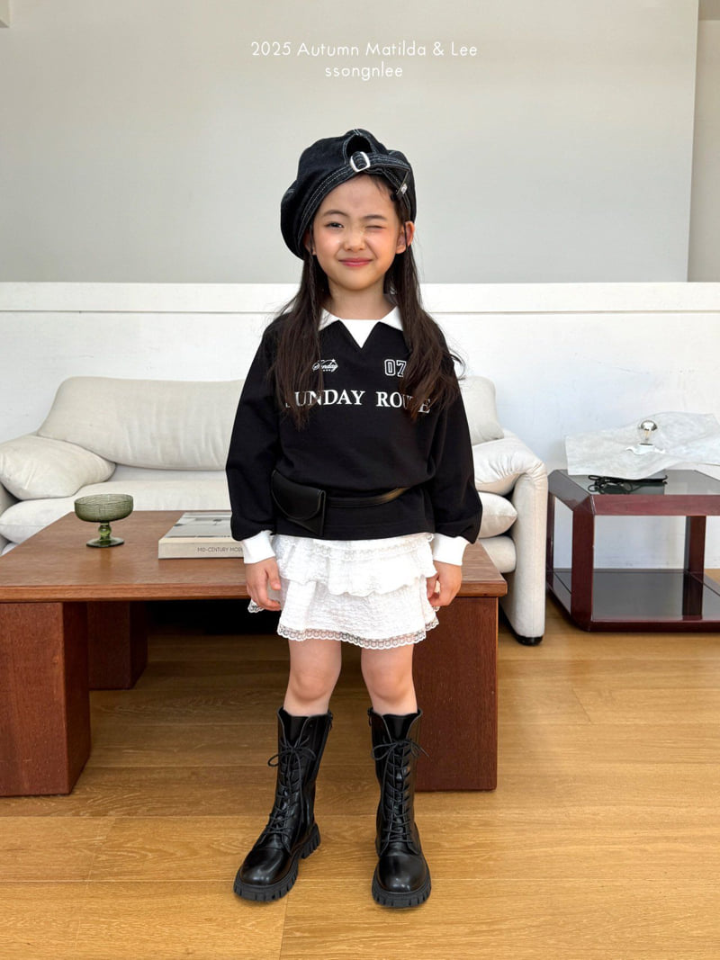 Matilda & Lee - Korean Children Fashion - #childrensboutique - Sunday Route Collar Sweatshirt - 10