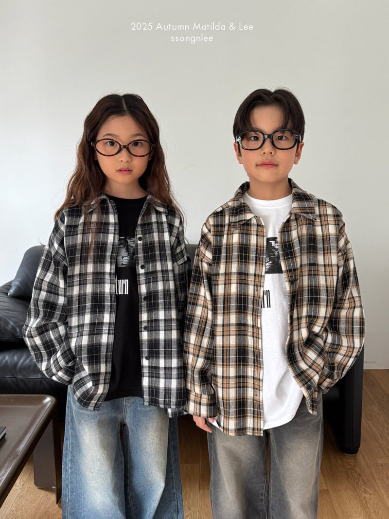 Matilda & Lee - Korean Children Fashion - #childofig - Modern Check Shirt - 4
