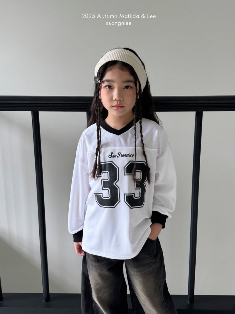 Matilda & Lee - Korean Children Fashion - #childrensboutique - Number 33 Jersey Tee - 3