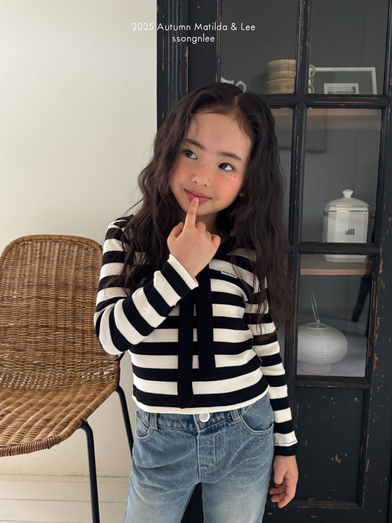 Matilda & Lee - Korean Children Fashion - #childrensboutique - Sailor Stripe Knit Tee - 9