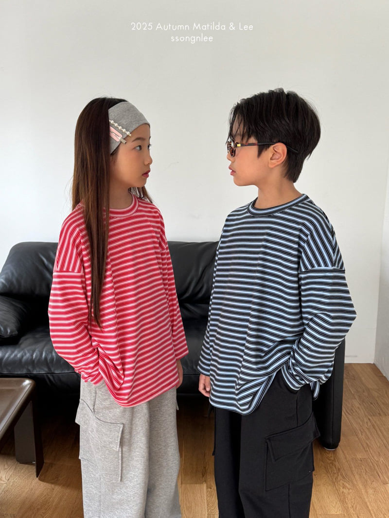 Matilda & Lee - Korean Children Fashion - #childrensboutique - Color Stripe Tee - 10