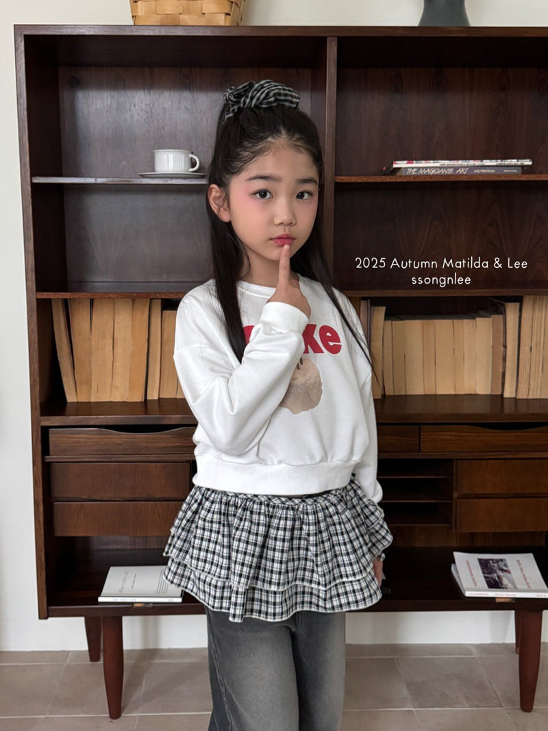 Matilda & Lee - Korean Children Fashion - #childrensboutique - Check Layered Wrap Skirt - 9