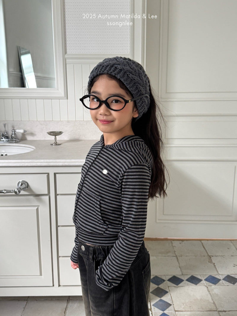 Matilda & Lee - Korean Children Fashion - #childrensboutique - Ribbed Crop Hood Zip-Up - 7