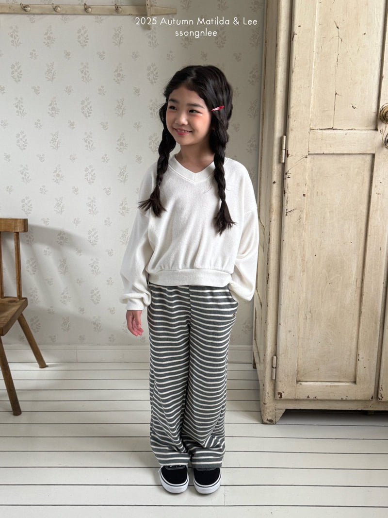 Matilda & Lee - Korean Children Fashion - #designkidswear - Stripe Ribbed Pants - 11