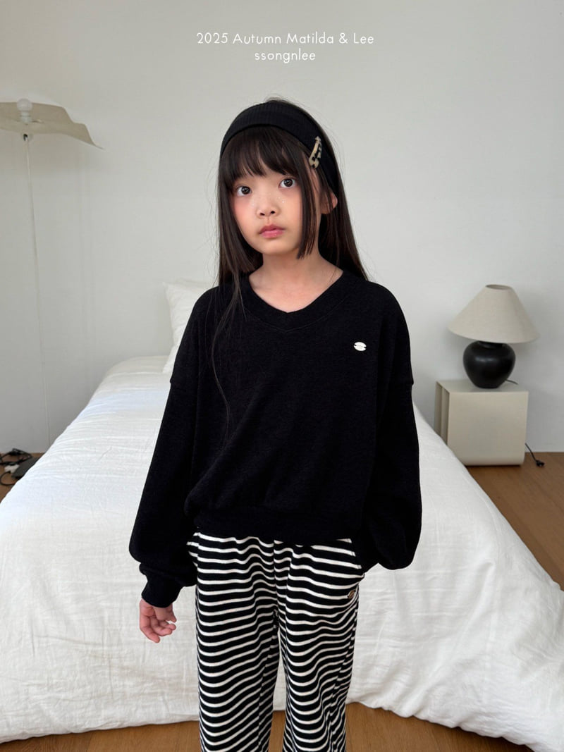 Matilda & Lee - Korean Children Fashion - #designkidswear - V-Neck Knit Tee - 10