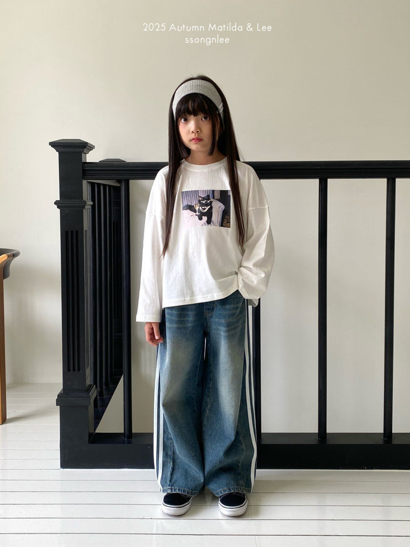 Matilda & Lee - Korean Children Fashion - #childrensboutique - Dinner Cat Tee - 4