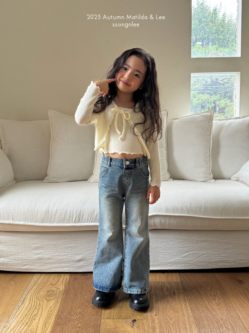 Matilda & Lee - Korean Children Fashion - #designkidswear - Bootcut Denim Pants - 11