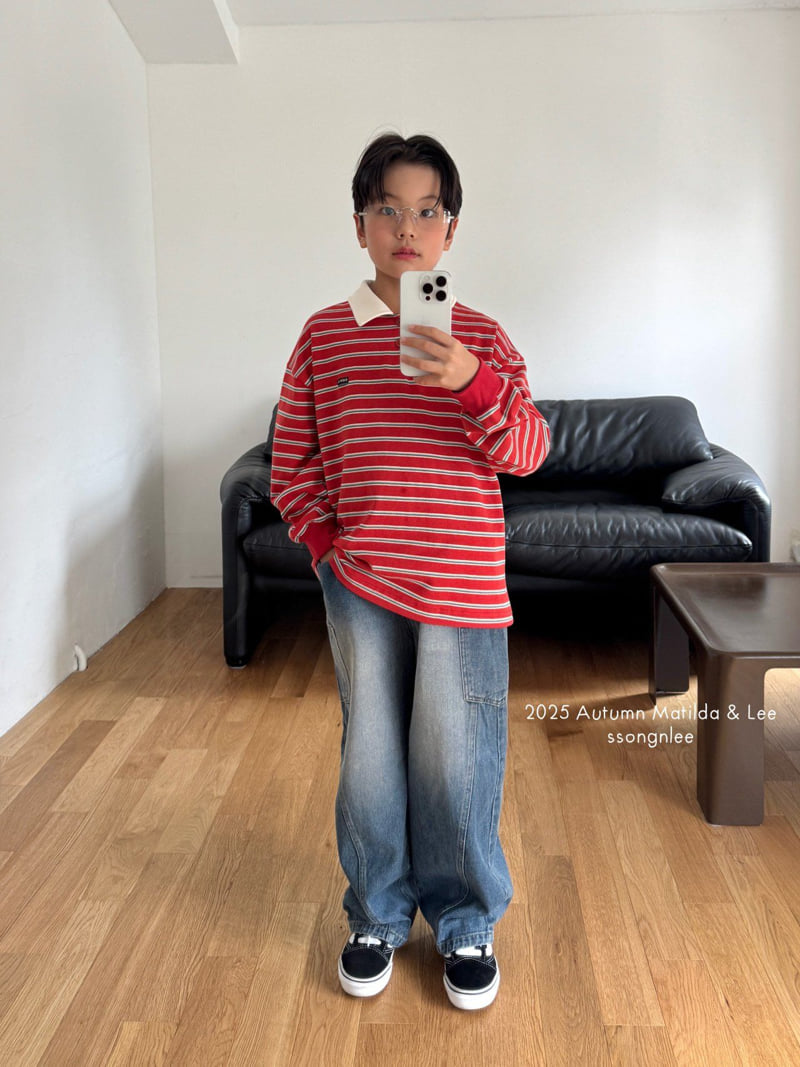 Matilda & Lee - Korean Children Fashion - #designkidswear - Pocket Denim Pants - 8