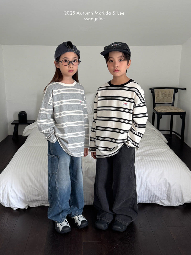 Matilda & Lee - Korean Children Fashion - #designkidswear - Change Stripe Tee - 5
