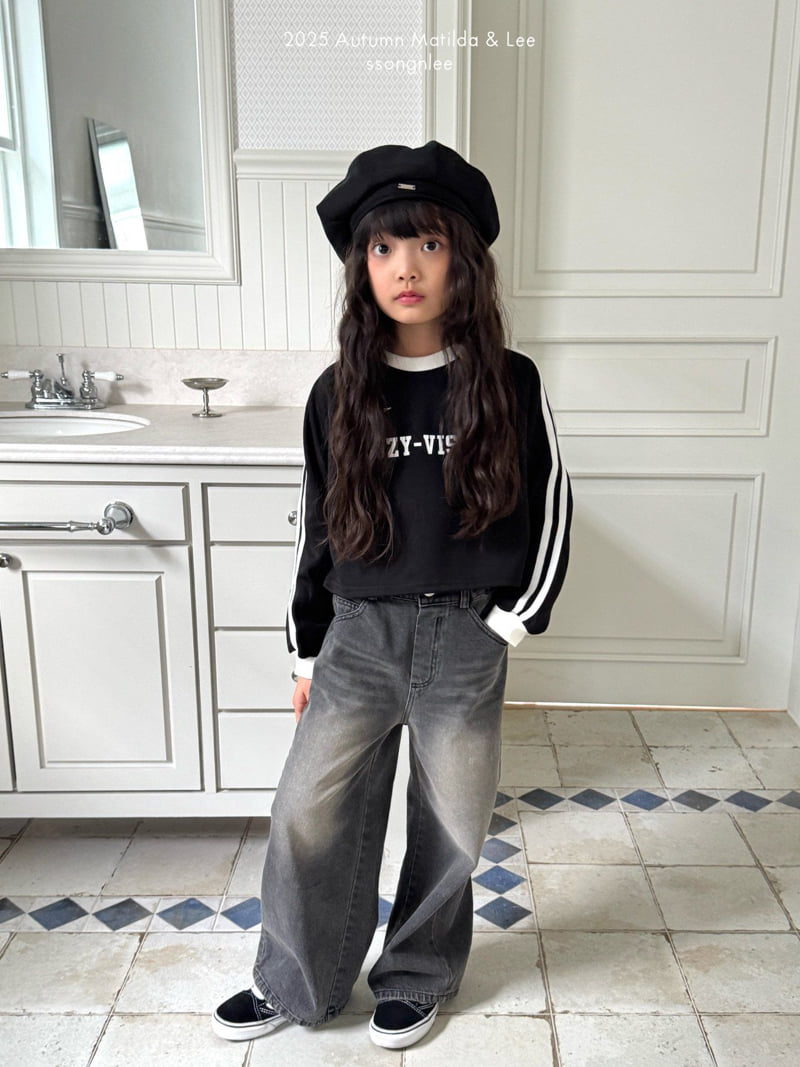 Matilda & Lee - Korean Children Fashion - #childrensboutique - Crop Line Tee - 4