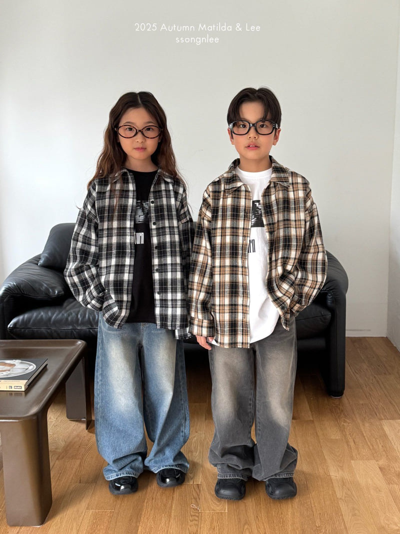 Matilda & Lee - Korean Children Fashion - #designkidswear - Modern Check Shirt - 5
