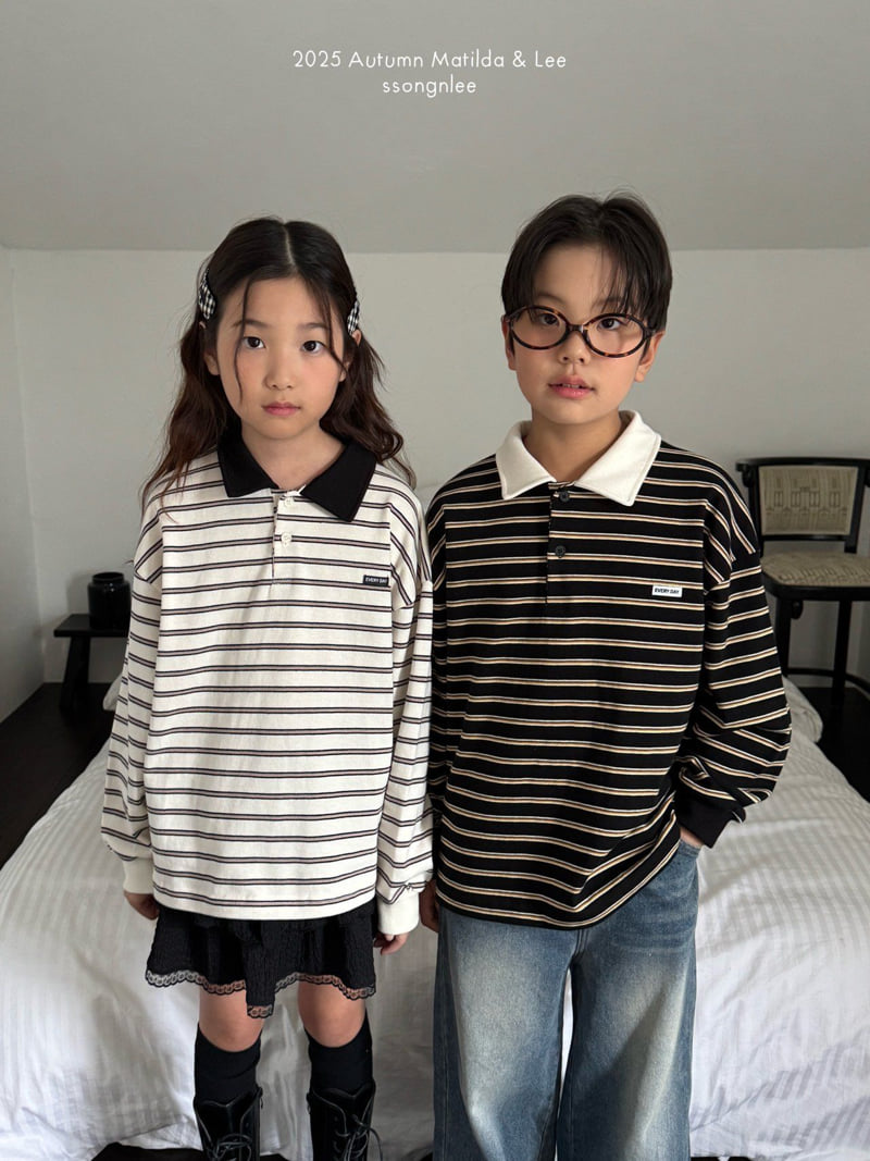 Matilda & Lee - Korean Children Fashion - #designkidswear - Everyday Collar Tee