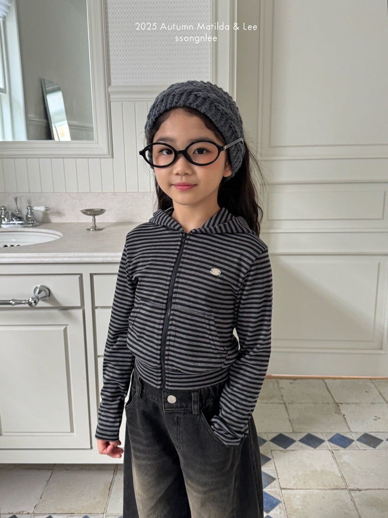 Matilda & Lee - Korean Children Fashion - #designkidswear - Ribbed Crop Hood Zip-Up - 8
