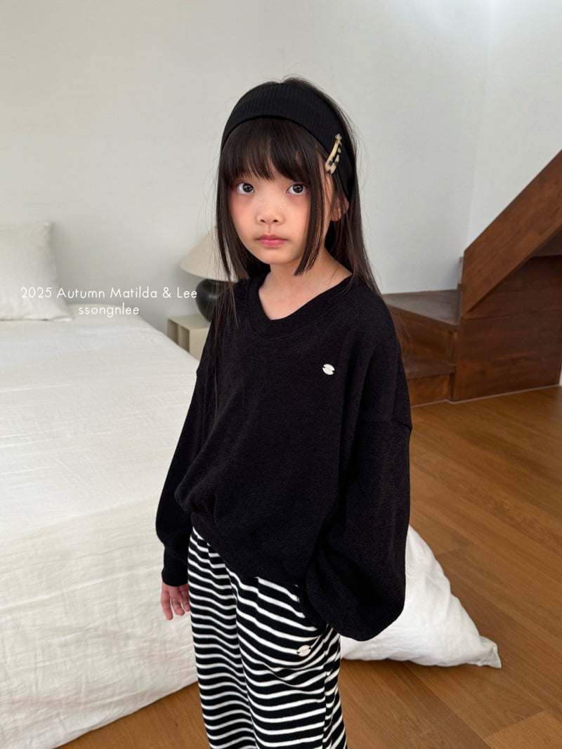 Matilda & Lee - Korean Children Fashion - #discoveringself - V-Neck Knit Tee - 11