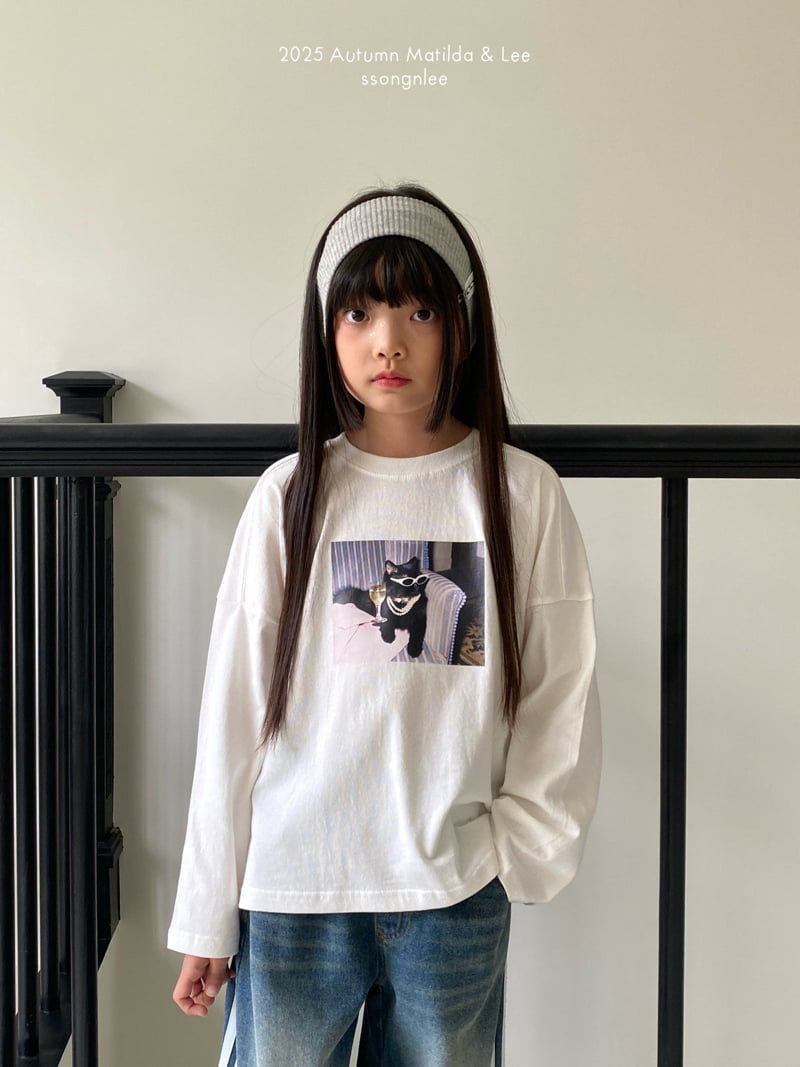 Matilda & Lee - Korean Children Fashion - #discoveringself - Dinner Cat Tee - 5