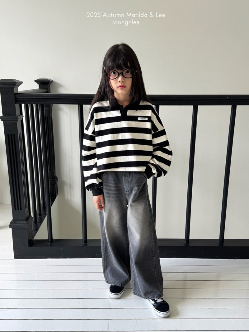 Matilda & Lee - Korean Children Fashion - #discoveringself - Plain Collar Crop Tee - 7