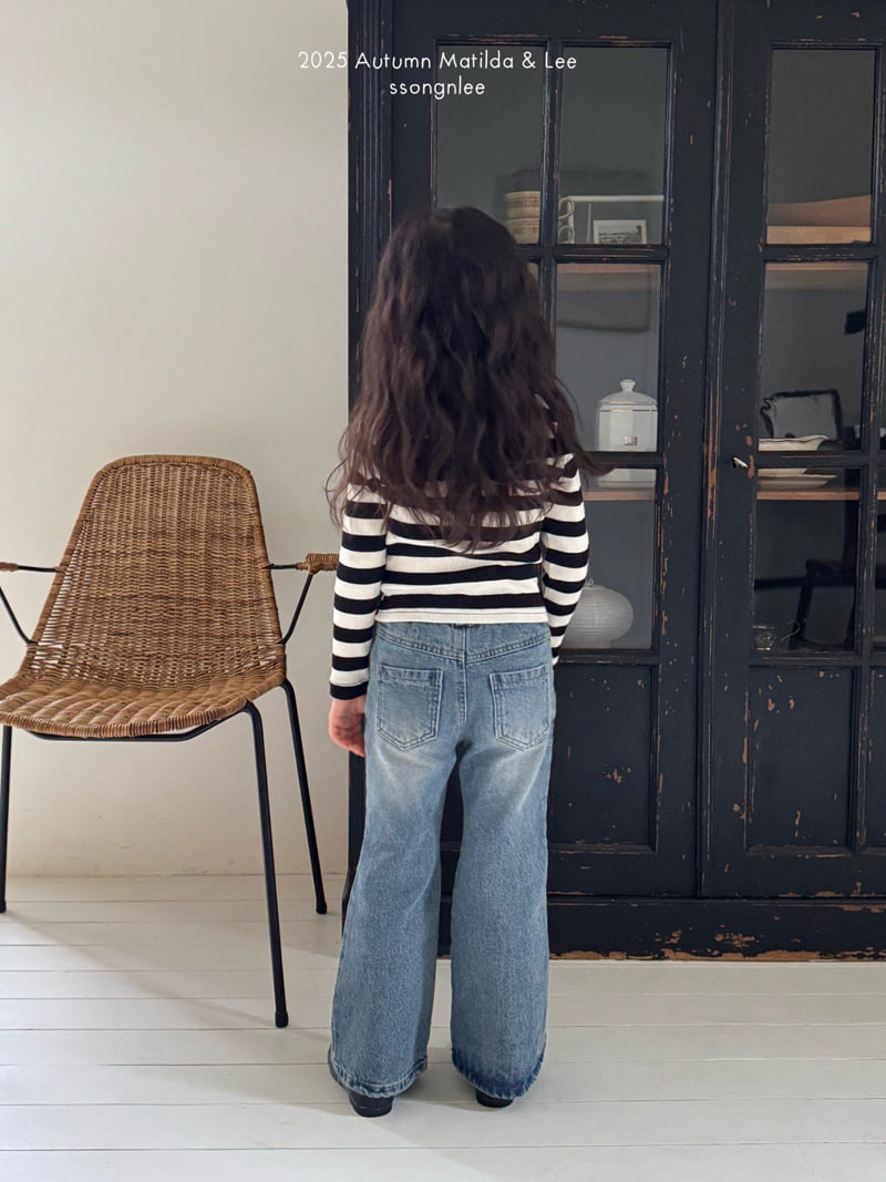 Matilda & Lee - Korean Children Fashion - #discoveringself - Sailor Stripe Knit Tee - 11