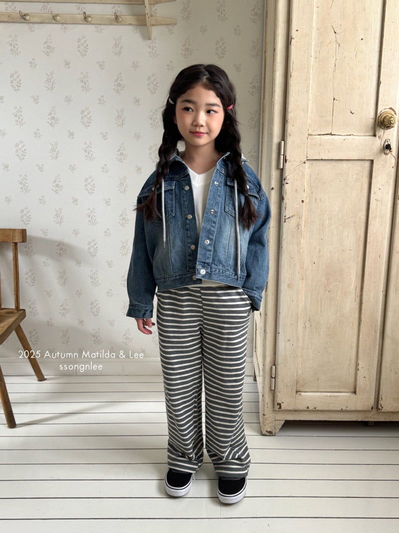 Matilda & Lee - Korean Children Fashion - #discoveringself - Hooded Denim Jacket - 5