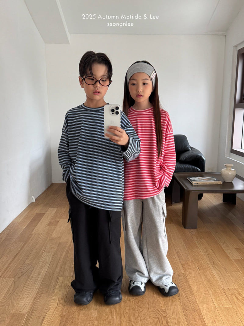 Matilda & Lee - Korean Children Fashion - #discoveringself - Color Stripe Tee - 12