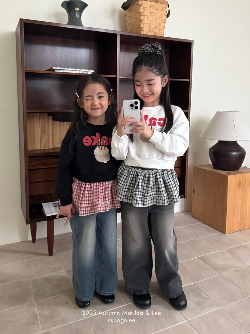 Matilda & Lee - Korean Children Fashion - #fashionkids - Cake Crop Sweatshirt