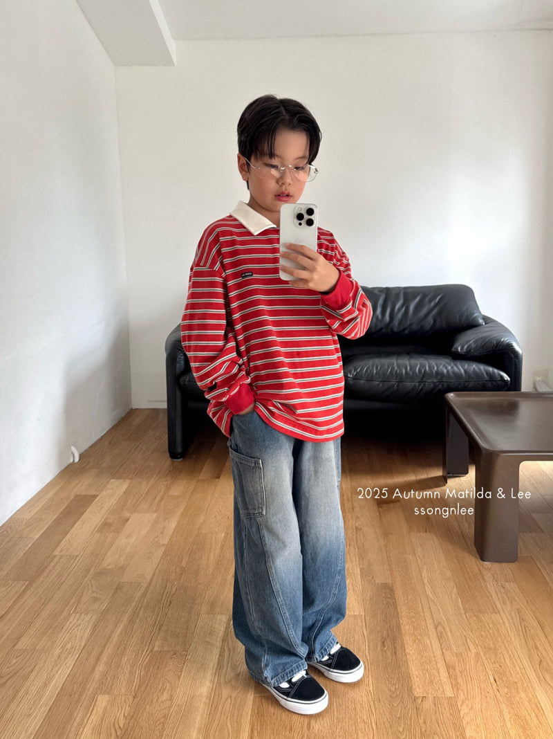 Matilda & Lee - Korean Children Fashion - #fashionkids - Pocket Denim Pants - 10