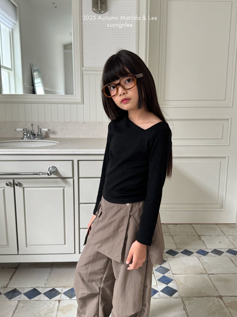 Matilda & Lee - Korean Children Fashion - #fashionkids - D-Lap Skirt Pants - 10