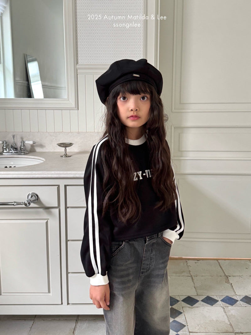 Matilda & Lee - Korean Children Fashion - #fashionkids - Crop Line Tee - 6