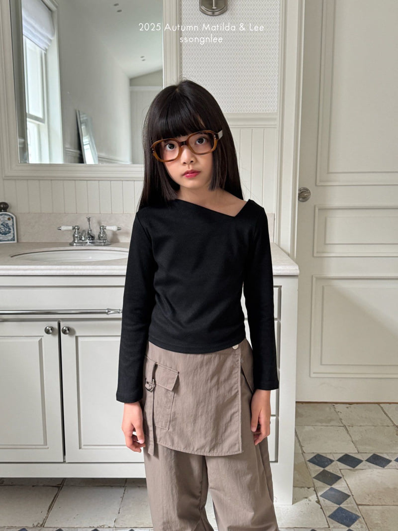Matilda & Lee - Korean Children Fashion - #fashionkids - Diagonal Mood Tee - 5