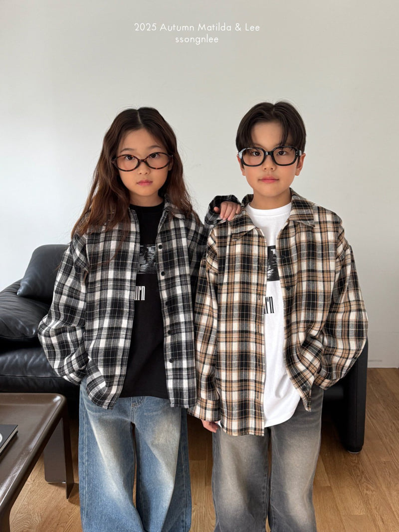 Matilda & Lee - Korean Children Fashion - #fashionkids - Modern Check Shirt - 7