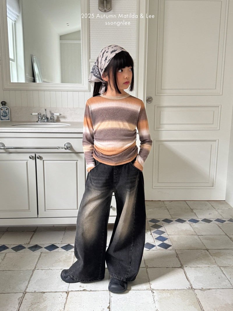 Matilda & Lee - Korean Children Fashion - #fashionkids - Gradation Shirring Tee - 5