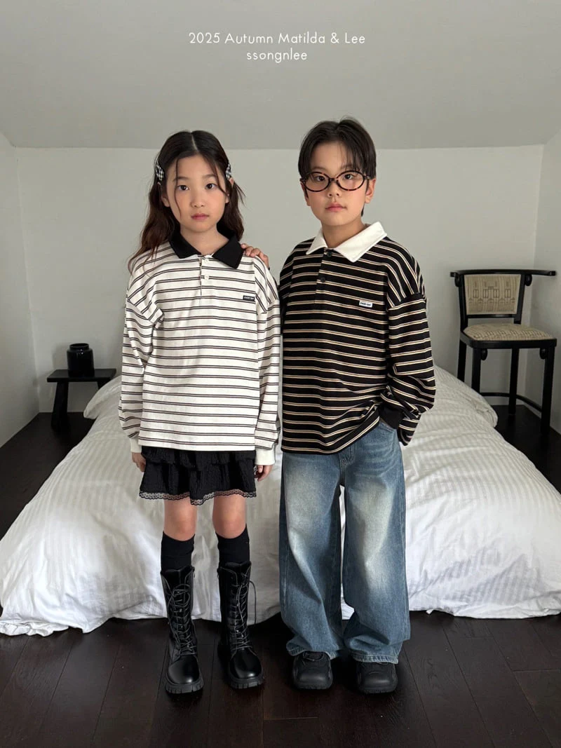 Matilda & Lee - Korean Children Fashion - #fashionkids - Everyday Collar Tee - 3