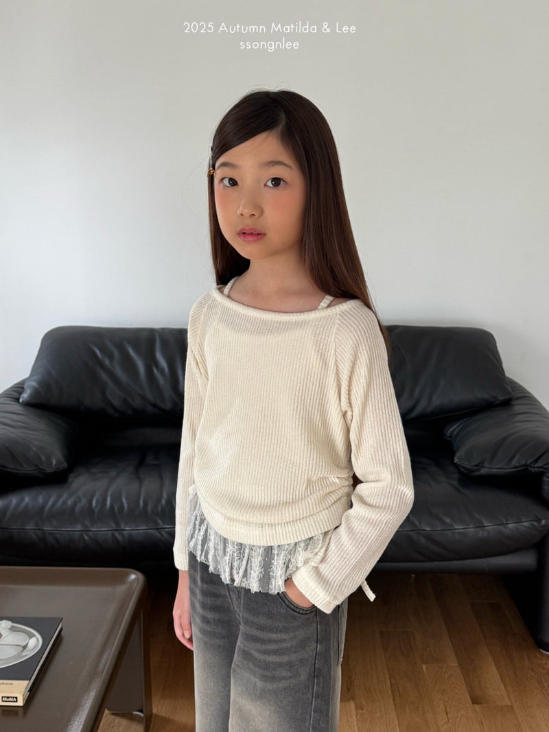 Matilda & Lee - Korean Children Fashion - #kidsshorts - Lace Shirring Set - 11