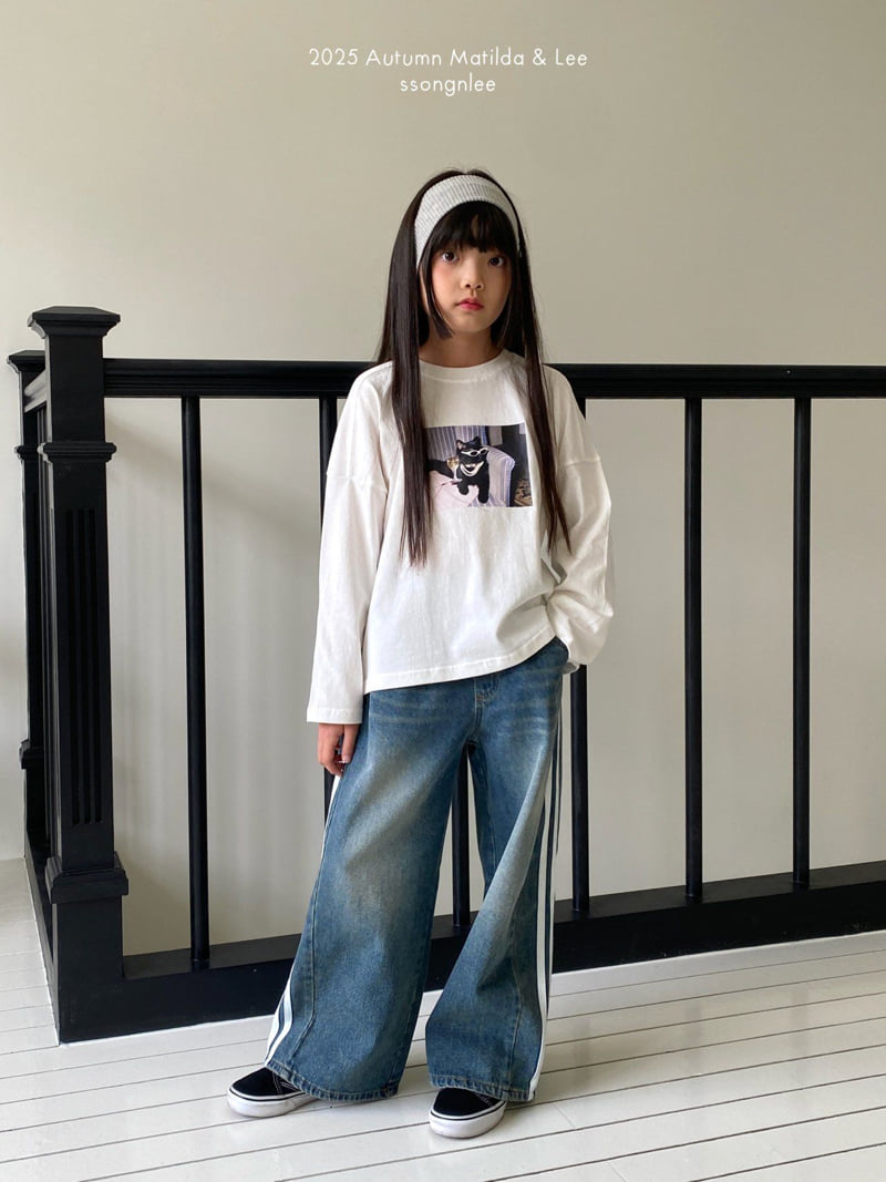 Matilda & Lee - Korean Children Fashion - #kidsshorts - Dinner Cat Tee - 7