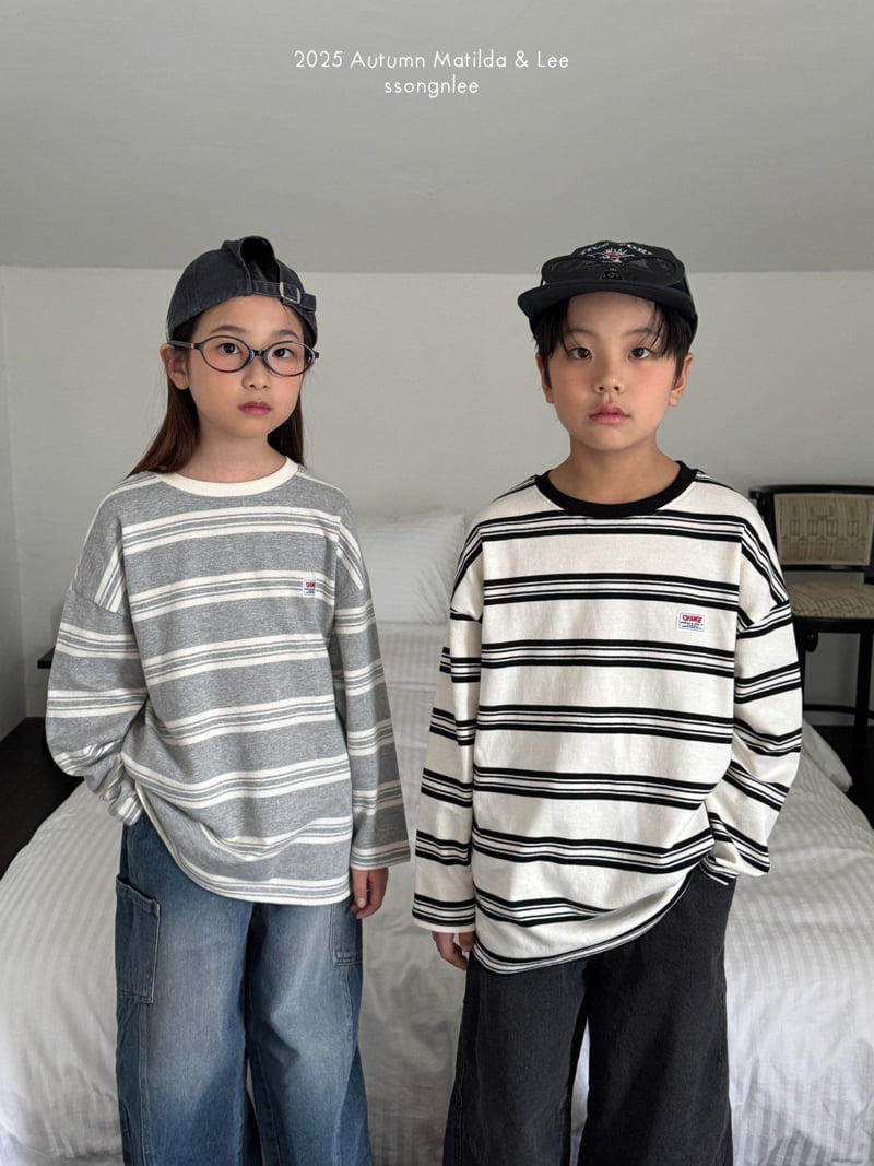 Matilda & Lee - Korean Children Fashion - #kidsshorts - Change Stripe Tee - 8
