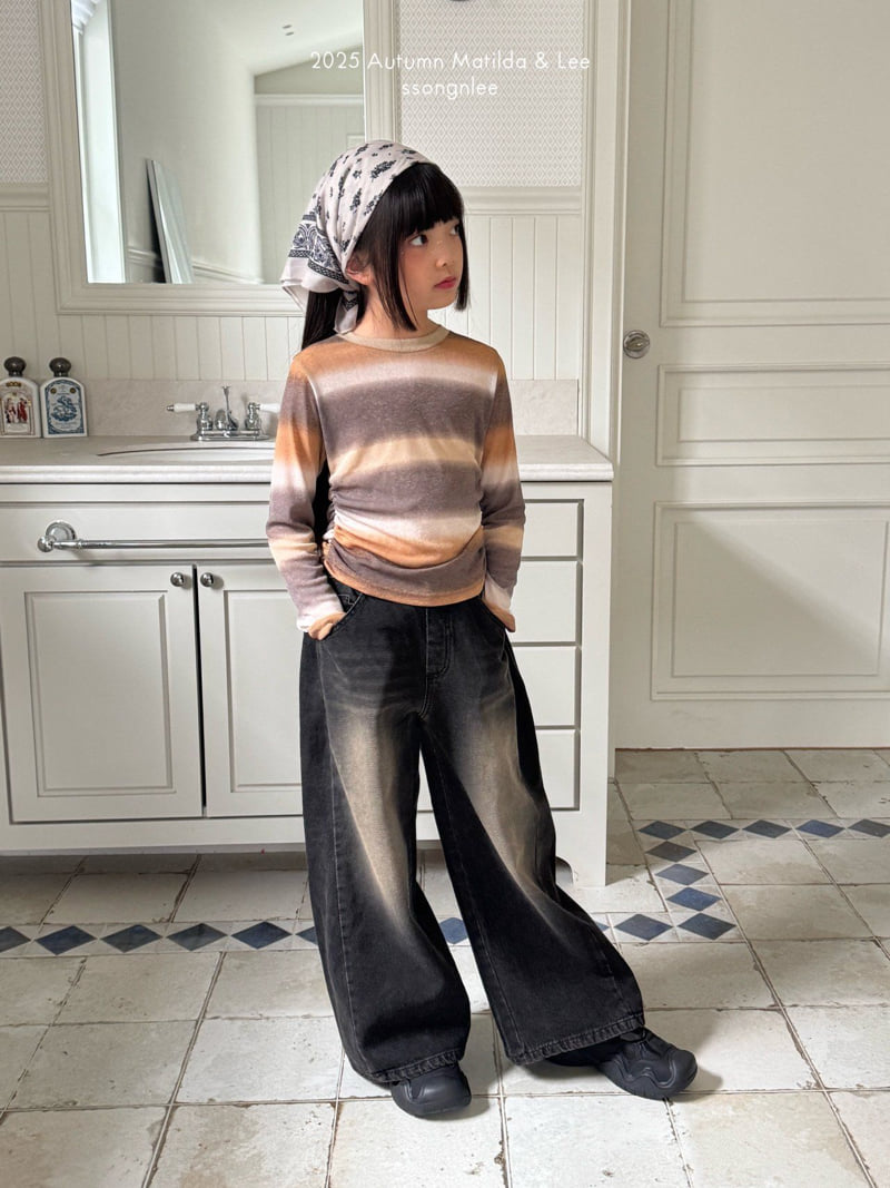 Matilda & Lee - Korean Children Fashion - #kidsshorts - Gradation Shirring Tee - 6