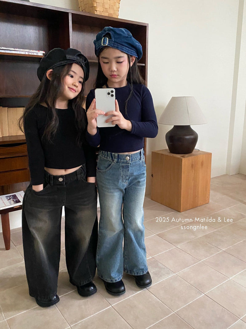 Matilda & Lee - Korean Children Fashion - #kidsshorts - Twin Under-Up Knit Tee