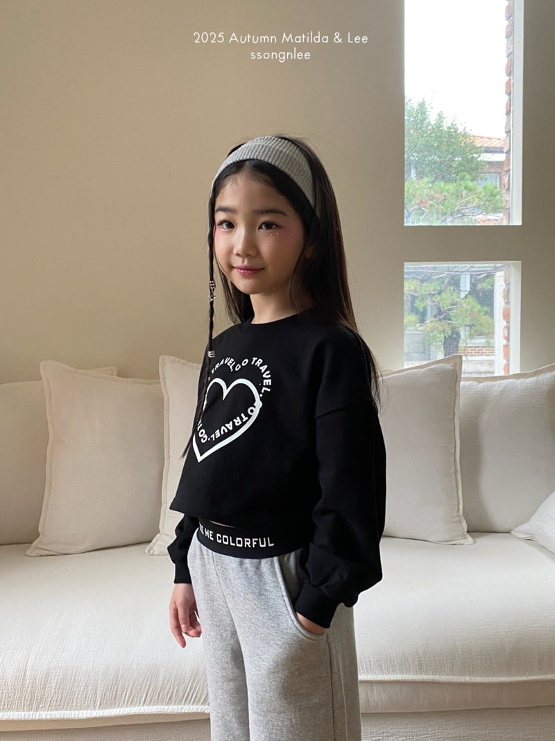 Matilda & Lee - Korean Children Fashion - #kidsshorts - Heart Crop Tee - 8