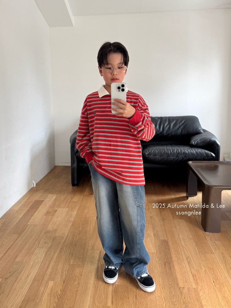 Matilda & Lee - Korean Children Fashion - #kidsstore - Pocket Denim Pants - 12