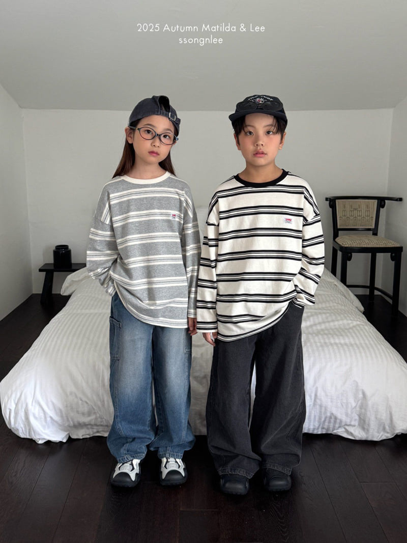 Matilda & Lee - Korean Children Fashion - #kidsstore - Change Stripe Tee - 9