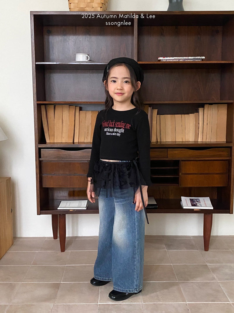 Matilda & Lee - Korean Children Fashion - #kidsstore - Good Luck Ribbed Crop Tee - 11