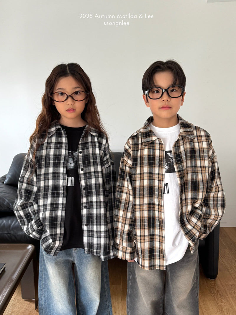 Matilda & Lee - Korean Children Fashion - #kidsstore - Modern Check Shirt - 9