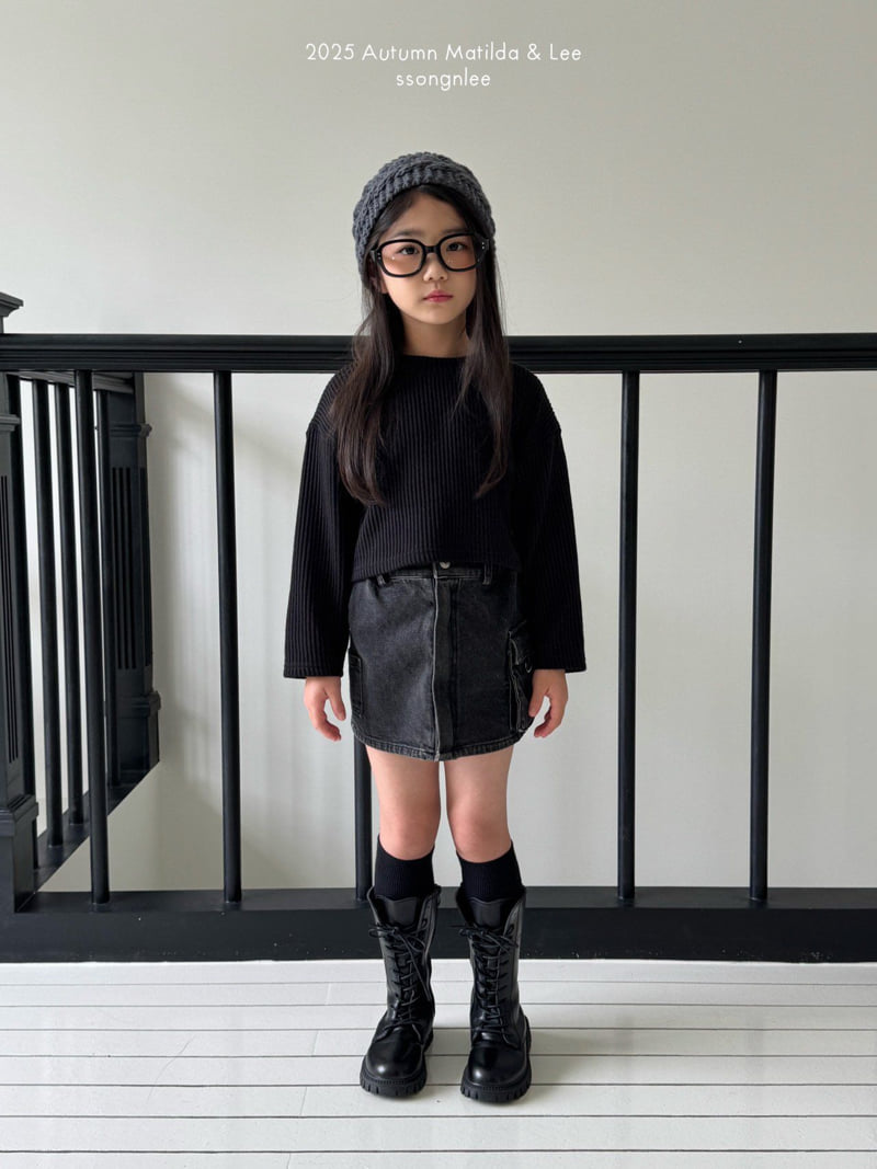 Matilda & Lee - Korean Children Fashion - #kidsstore - Open-Up Layered Denim Skirt - 3