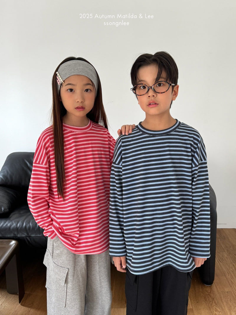 Matilda & Lee - Korean Children Fashion - #kidsstore - Color Stripe Tee