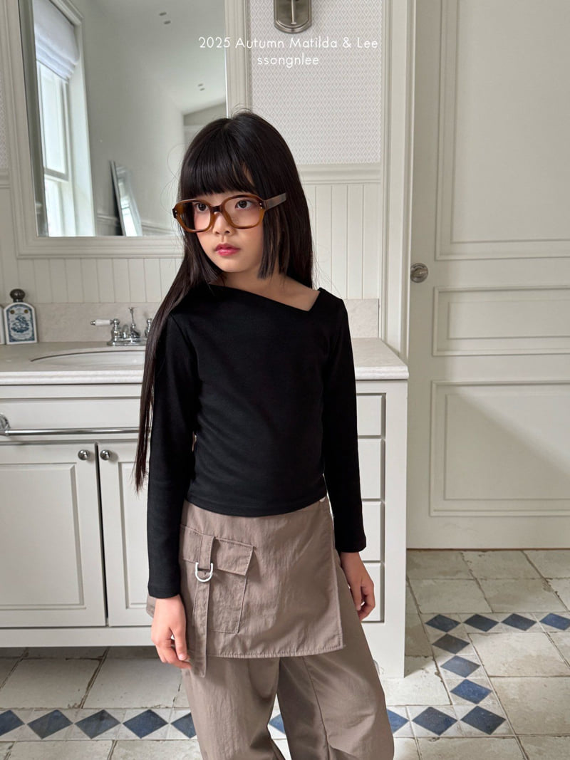 Matilda & Lee - Korean Children Fashion - #kidzfashiontrend - Diagonal Mood Tee - 8