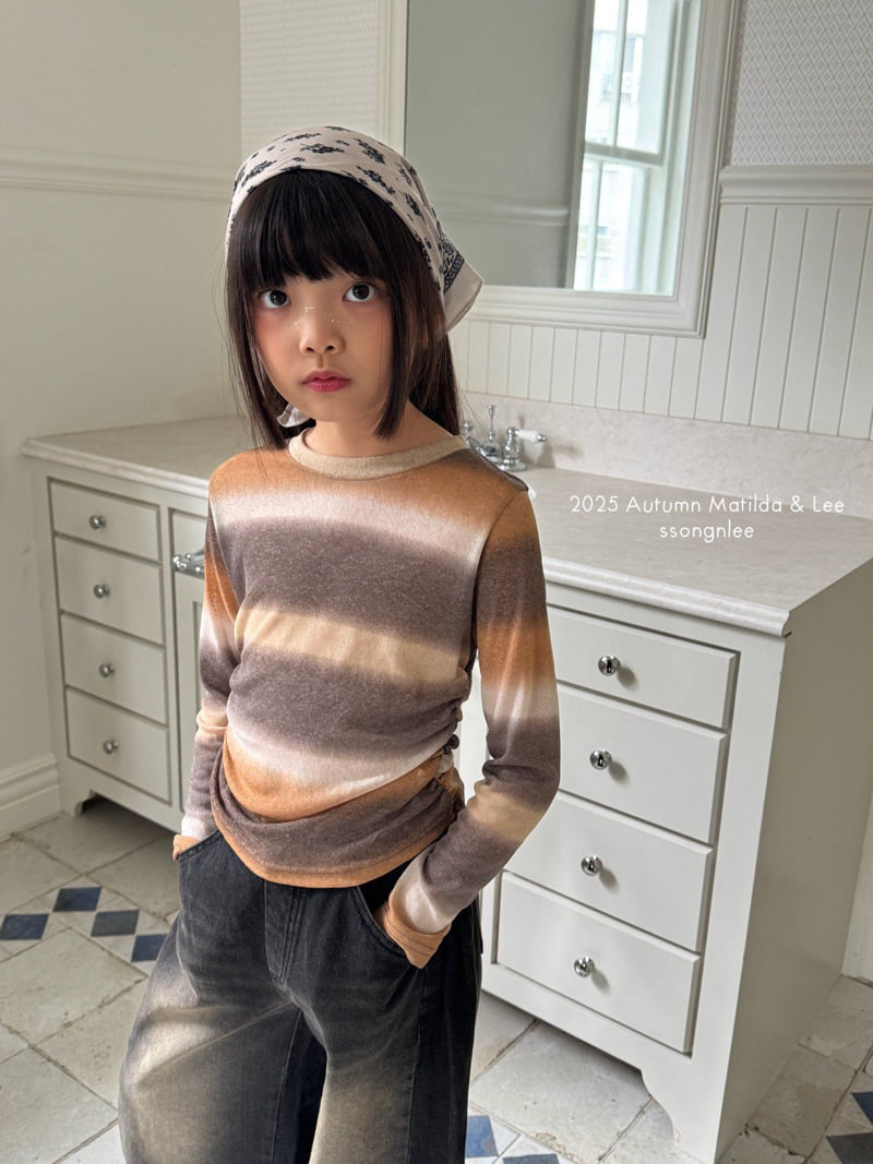 Matilda & Lee - Korean Children Fashion - #kidzfashiontrend - Gradation Shirring Tee - 8