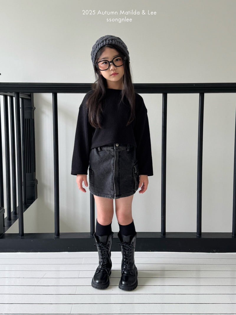 Matilda & Lee - Korean Children Fashion - #kidsstore - Open-Up Layered Denim Skirt - 4