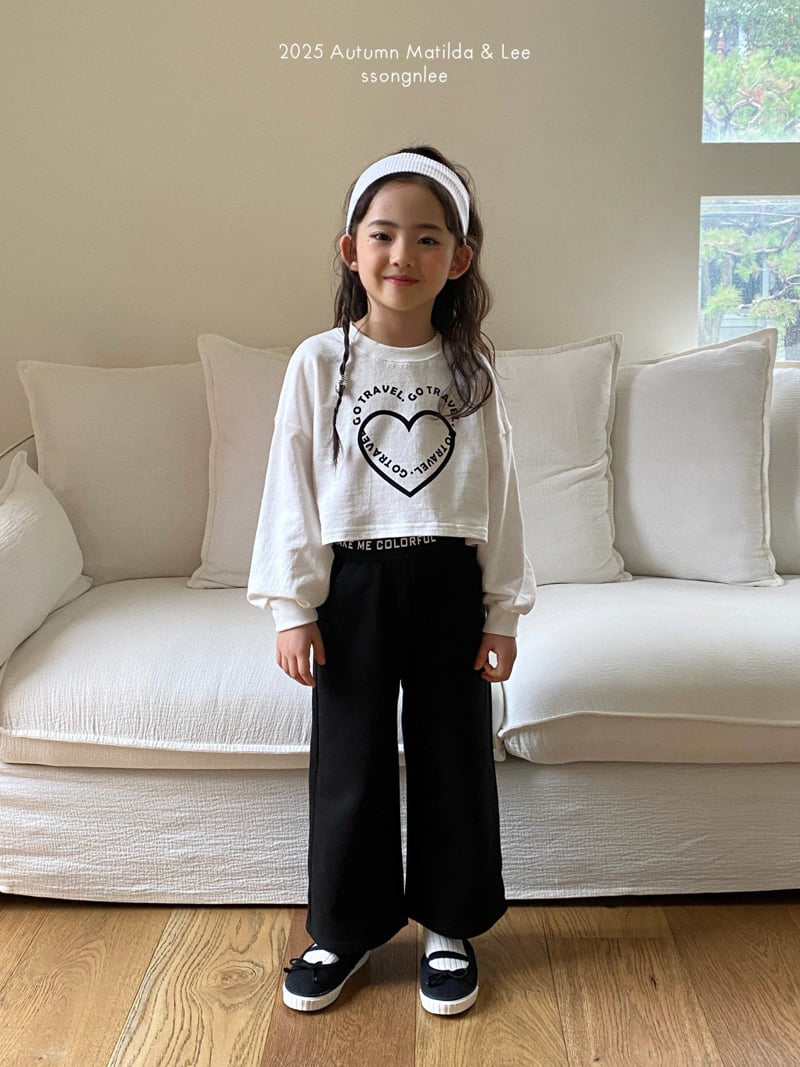 Matilda & Lee - Korean Children Fashion - #kidzfashiontrend - Heart Crop Tee - 10