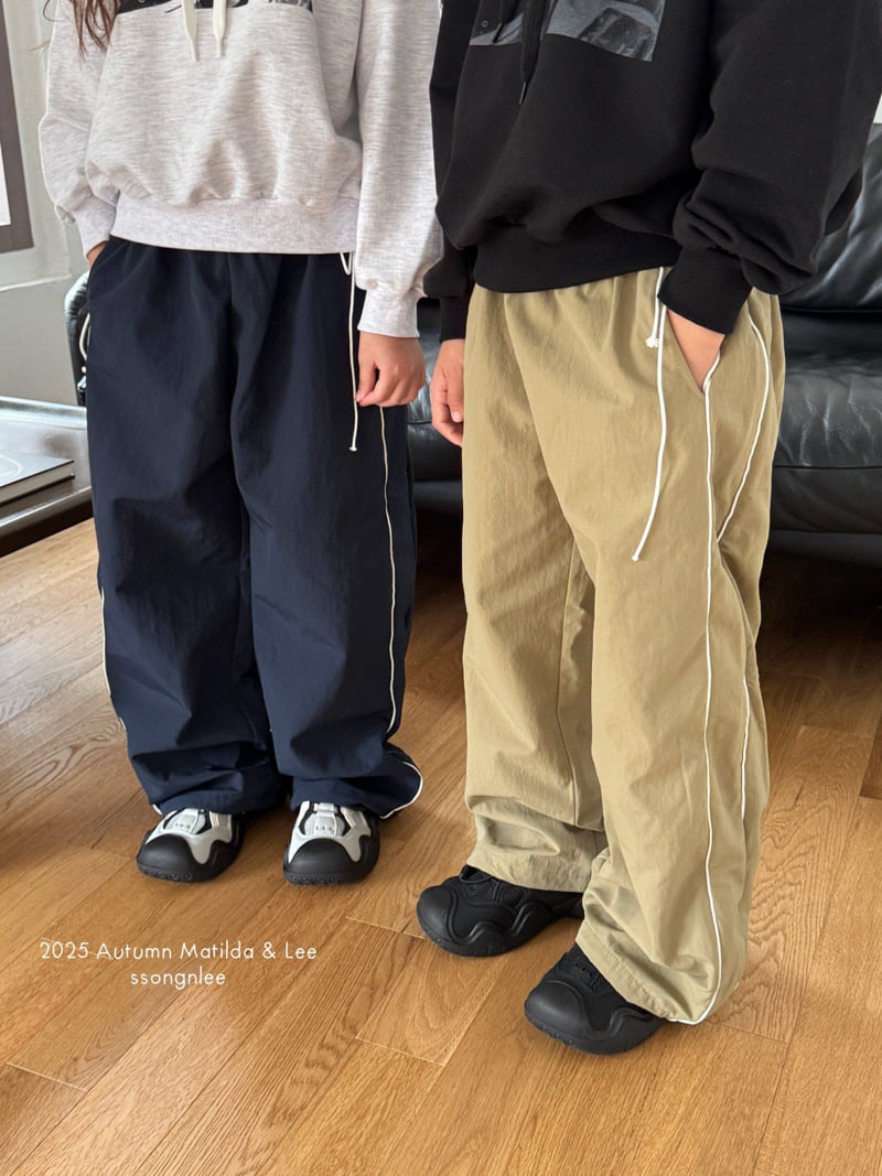 Matilda & Lee - Korean Children Fashion - #kidzfashiontrend - String Wide Pants